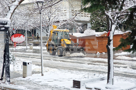 Стара Загора - сняг - почистване