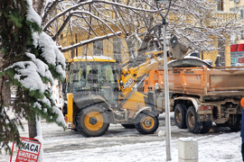 Стара Загора - сняг - почистване