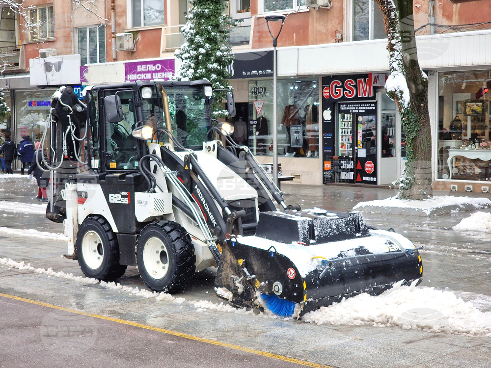 Стара Загора - сняг - почистване