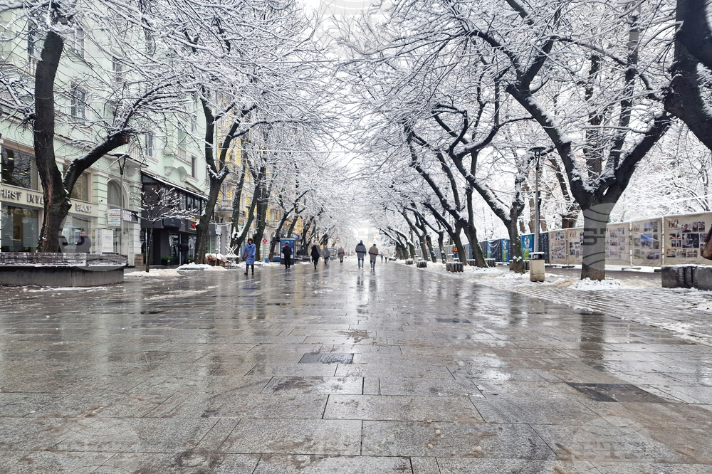 Стара Загора - сняг - почистване