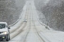 Царево - зима - пътна обстановка