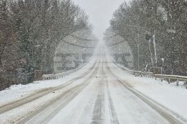 Царево - зима - пътна обстановка