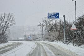 Царево - зима - пътна обстановка