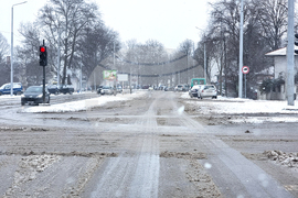 Добрич - зима - пътна обстановка