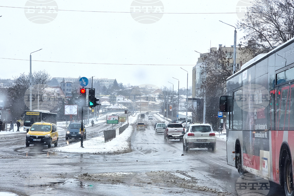 Добрич - зима - пътна обстановка