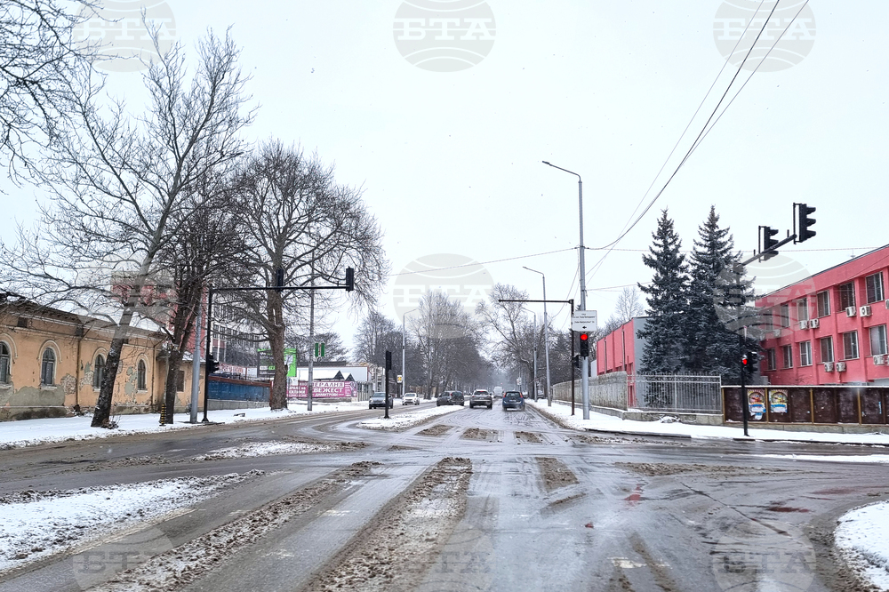 Добрич - зима - пътна обстановка