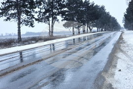 Добрич - зима - пътна обстановка