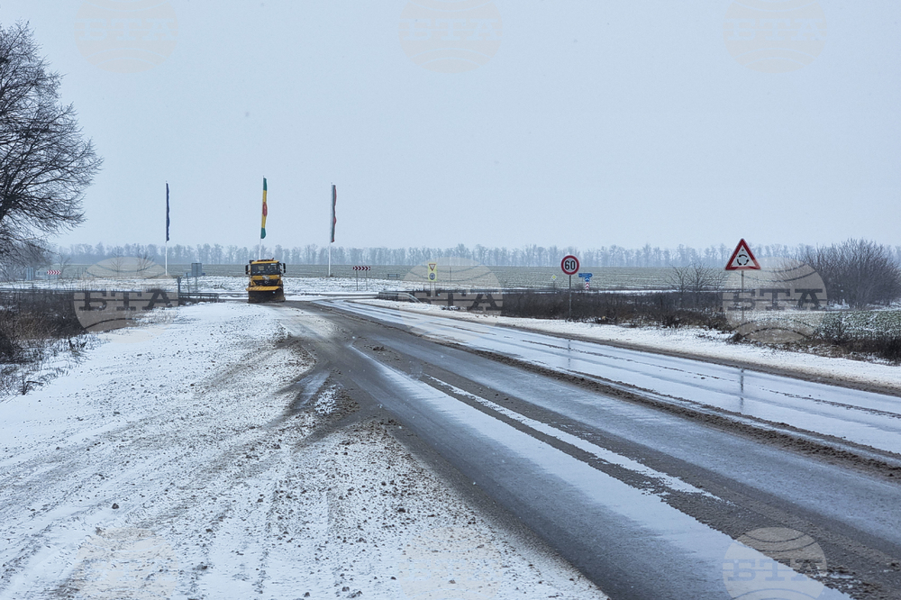 Добрич - зима - пътна обстановка