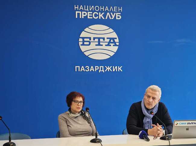 Пресконференция на председателя на „Консервативно обединение на десницата“ (КОД) и съпредседател на коалиция „Синя България“ Петър Москов в Пазарджик