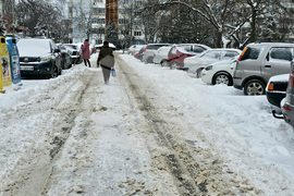 Русе - зима - сняг - обстановка