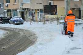 Русе - зима - сняг - обстановка