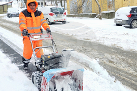 Русе - зима - сняг - обстановка