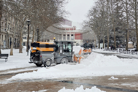 Русе - зима - сняг - обстановка