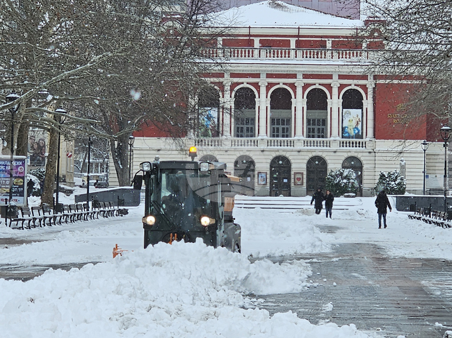  Русе - зима - сняг - обстановка