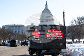 Oxfam America Mobile Billboard: One year of Trump's aid cuts