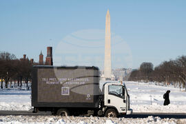 Oxfam America Mobile Billboard: One year of Trump's aid cuts