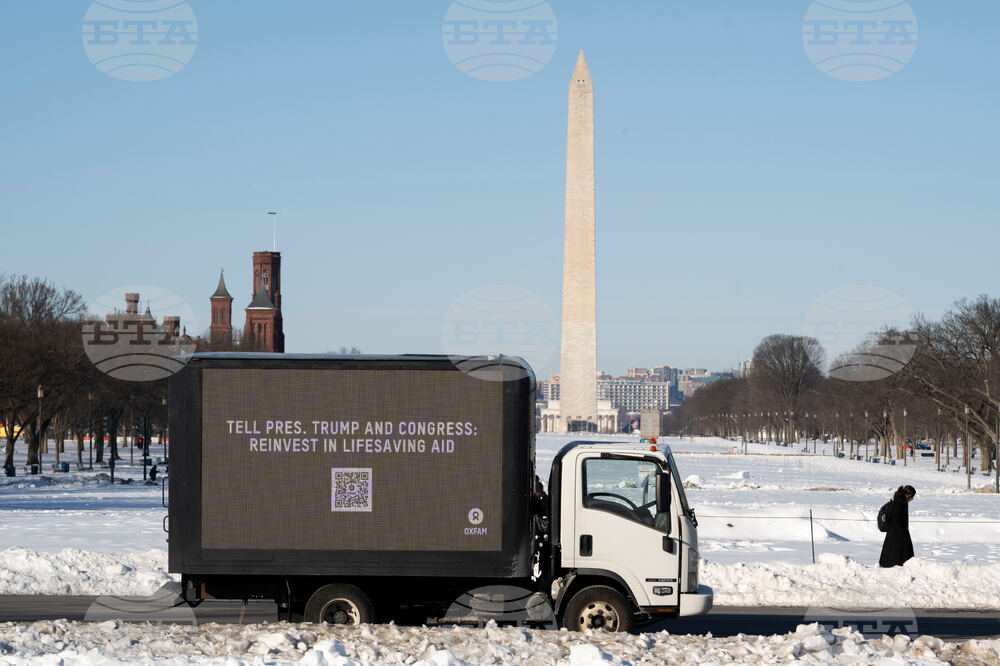 Oxfam America Mobile Billboard: One year of Trump's aid cuts
