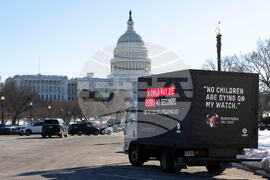 Oxfam America Mobile Billboard: One year of Trump's aid cuts