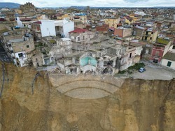 Italy Sicily Landslide
