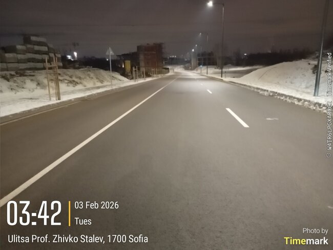 СО: Информация за зимната обстановка в София към 06:00 часа на 03.02.2026 г.