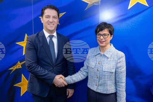 North Macedonia's First Deputy PM Confers with EU Commissioner for Enlargement