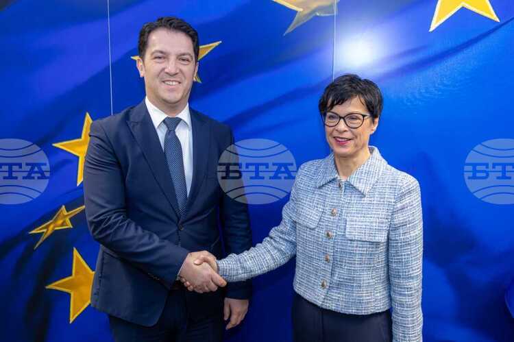 North Macedonia's First Deputy PM Confers with EU Commissioner for Enlargement