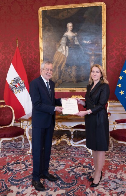 МВнР: Новоназначеният посланик на България в Австрия връчи акредитивните си писма на федералния президент на Австрия