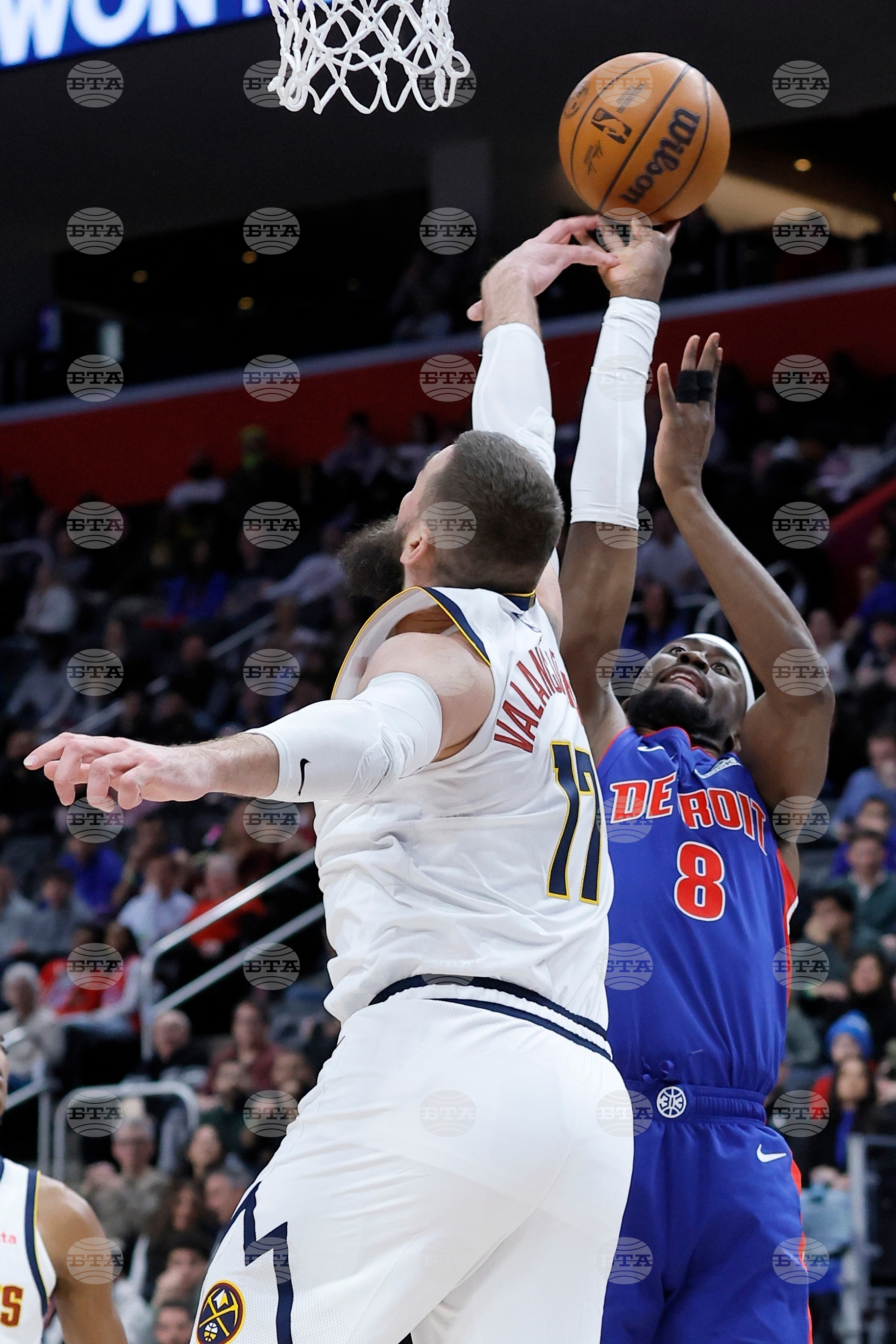 Nuggets Pistons Basketball