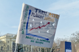 Румъния - Букурещ - образование - протест