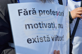 Румъния - Букурещ - образование - протест