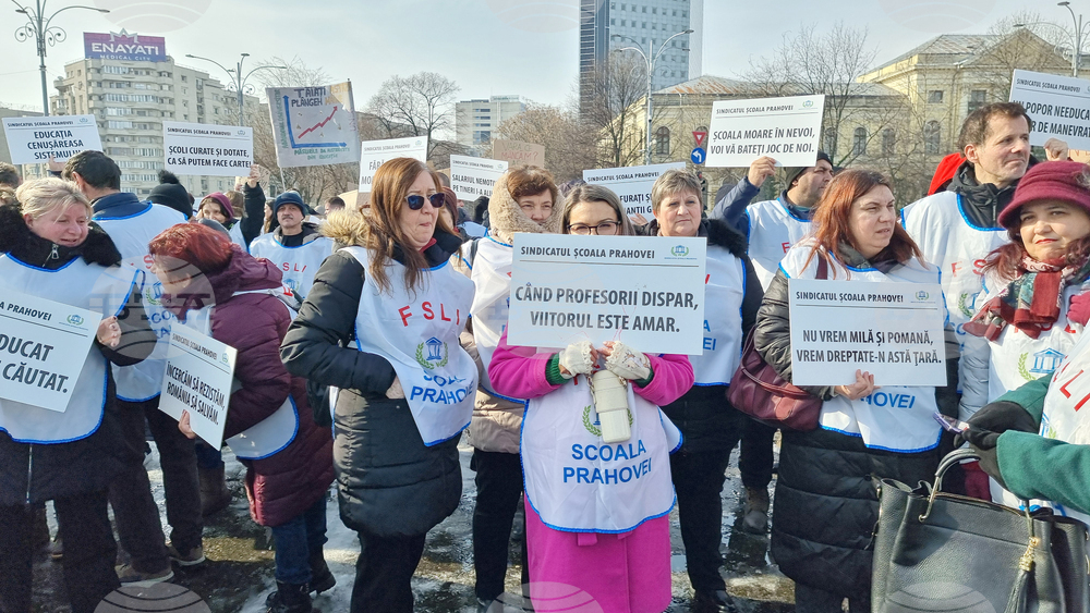Румъния - Букурещ - образование - протест