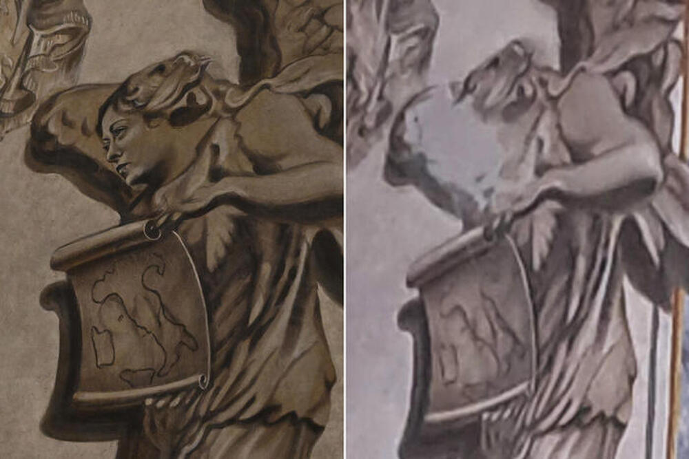 Ликът на "ангела Мелони" в римска базилика беше заличен