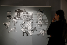 НХА - изложба графика - преподаватели и студенти