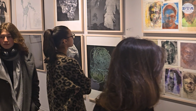 Изложбата Trace беше открита тази вечер в галерия „Академия“ на Националната художествена академия