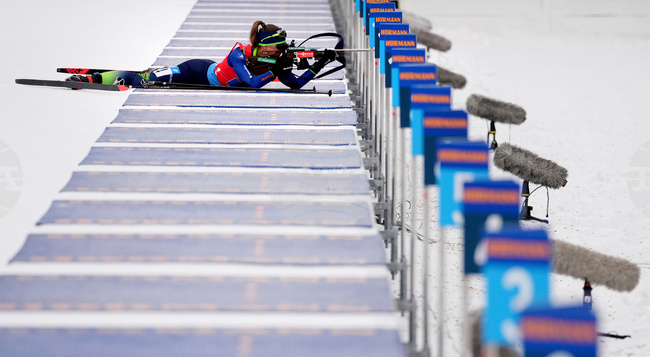 CORRECTION Italy Biathlon World Cup