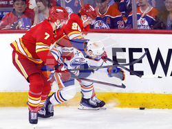 Oilers Flames Hockey