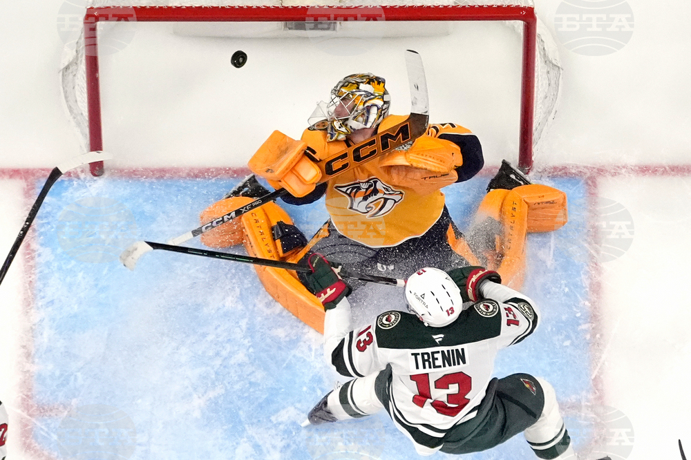 APTOPIX Wild Predators Hockey