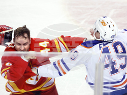 Oilers Flames Hockey