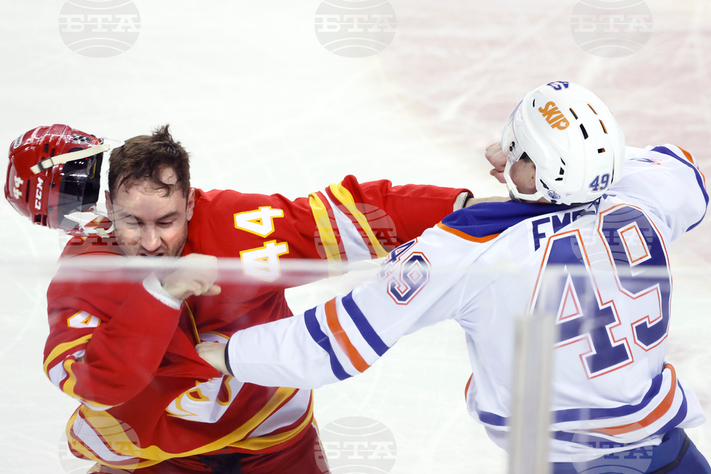 Oilers Flames Hockey