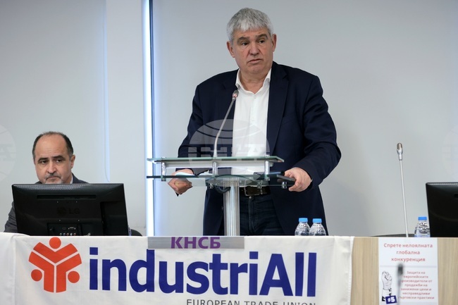 КНСБ - проблеми в промишлеността - пресконференция