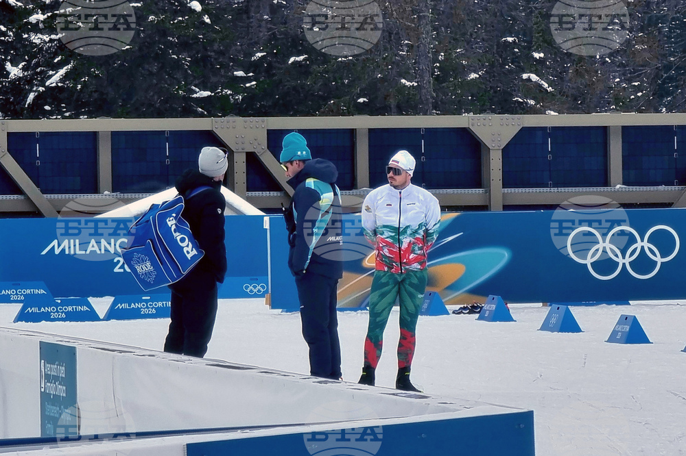Италия - Зимни олимпийски игри Милано-Кортина 2026 - български отбор - тренировка