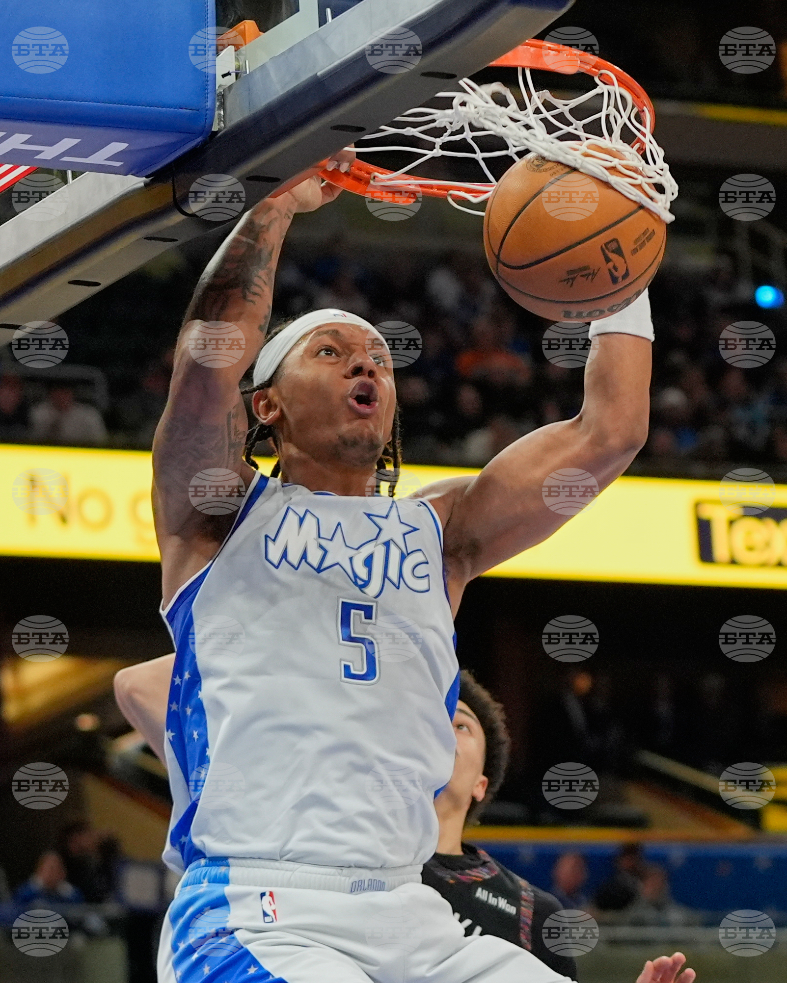 APTOPIX Nets Magic Basketball