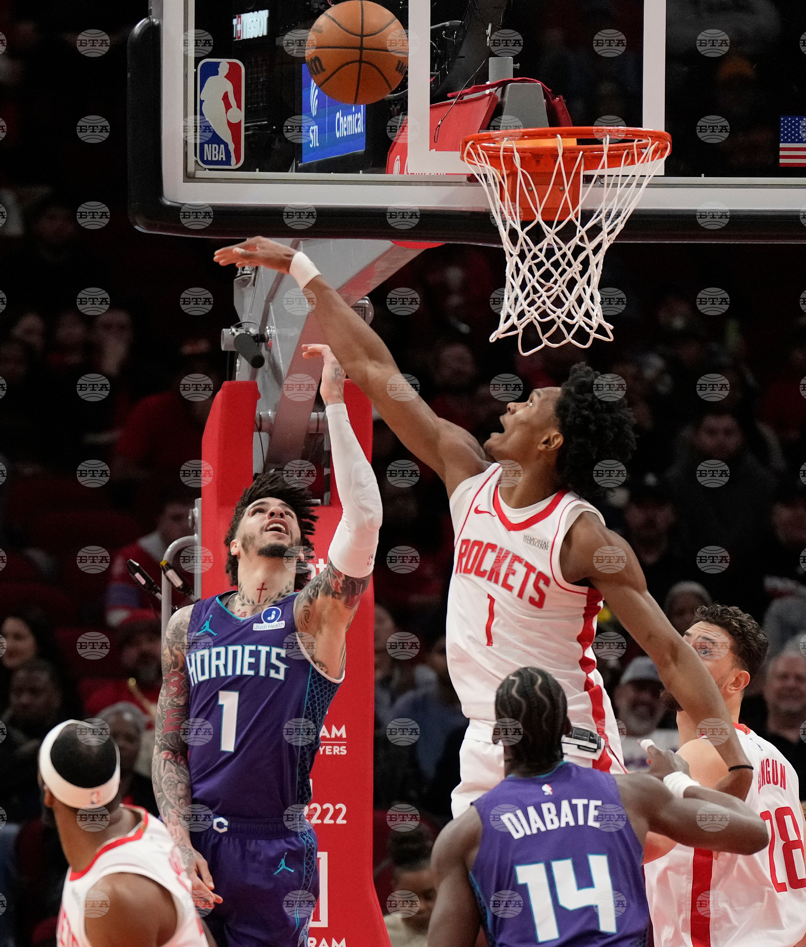 Hornets Rockets Basketball