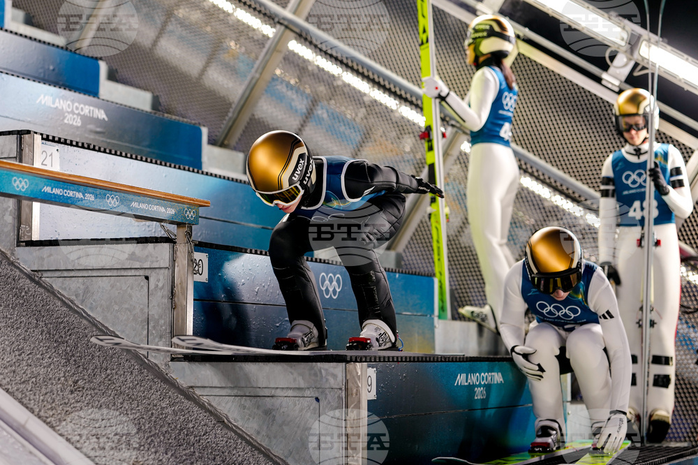 APTOPIX Milan Cortina Olympics Ski Jumping