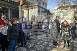 Сандански - протест в защита на шофьора, участвал в катастрофата край Телиш