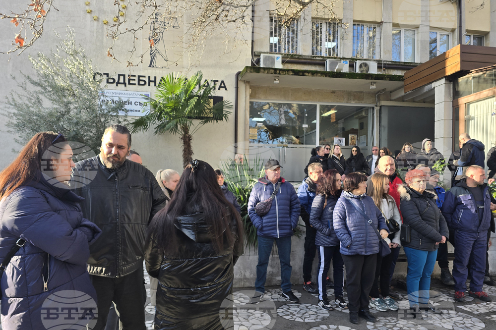 Сандански - протест в защита на шофьора, участвал в катастрофата край Телиш