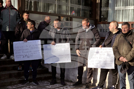 Сандански - протест в защита на шофьора, участвал в катастрофата край Телиш