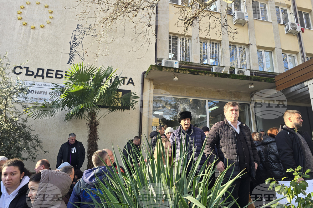 Сандански - протест в защита на шофьора, участвал в катастрофата край Телиш