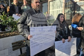 Сандански - протест в защита на шофьора, участвал в катастрофата край Телиш