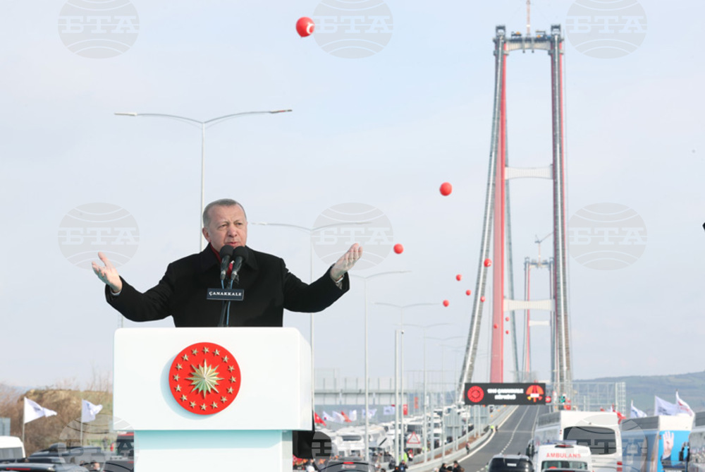 Ердоган откри най-дългия висящ мост в света